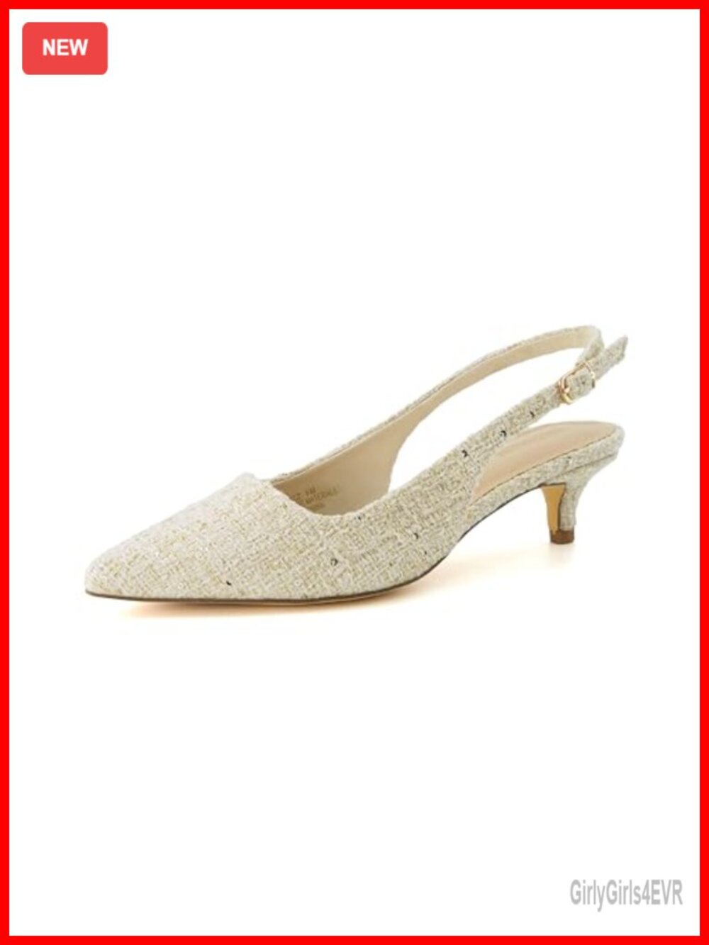 Cushionaire Boss Kitten Heel Slingback Dress Shoe Memory Foam Women's Pumps